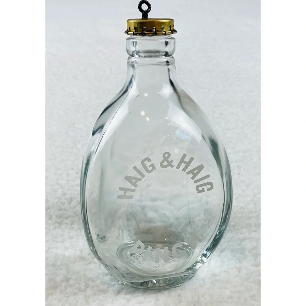 (VTG) HAIG & HAIG • Pinch Antique Scottish Whiskey Bottle w/ Original Cap
